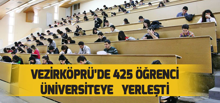 Vezirköprü’de 425 öğrenci  Üniversiteye  Yerleşti