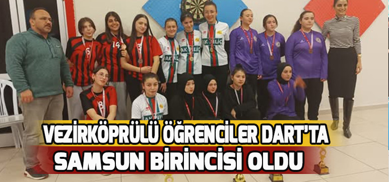 VEZİRKÖPRÜLÜ ÖĞRENCİLER DART’TA SAMSUN BİRİNCİSİ OLDU