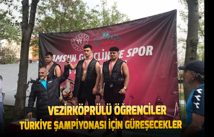 Vezirköprülü Öğrenciler Türkiye şampiyonası için güreşecekler