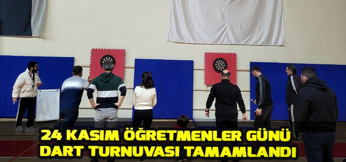 24 Kasım Öğretmenler Günü Dart Turnuvası Tamamlandı