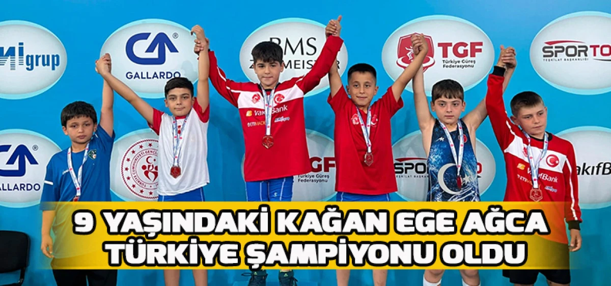 9 Yaşındaki Kağan Ege Ağca T&uuml;rkiye Şampiyonu Oldu