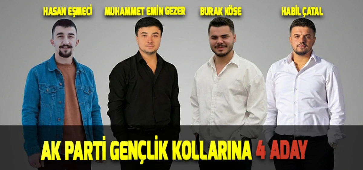 AK Parti Gen&ccedil;lik Kollarına 4 Aday