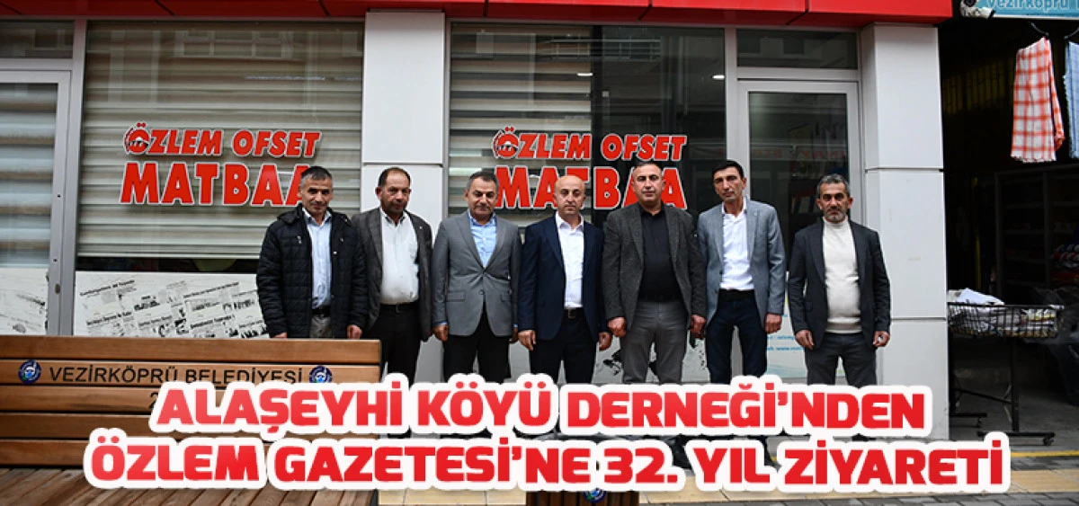 Alaşeyhi Köyü Derneği’nden  Özlem Gazetesi’ne 32. Yıl Ziyareti