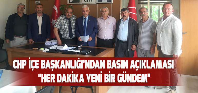 CHP İLÇE BAŞKANLIĞI BASIN AÇIKLAMASI : 