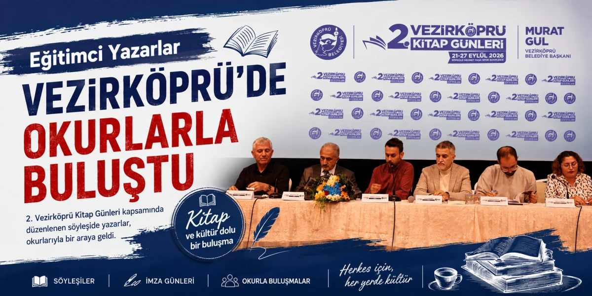 Eğitimci Yazarlar Vezirk&ouml;pr&uuml;&rsquo;de Okurlarla Buluştu