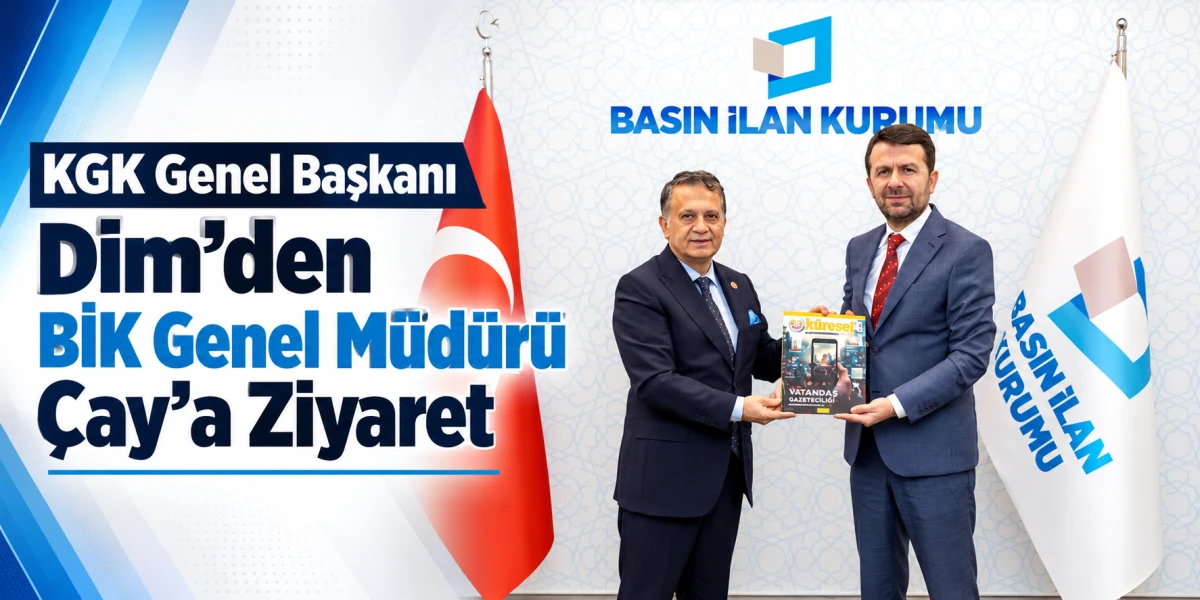 KGK Genel Başkanı Dim&rsquo;den BİK Genel M&uuml;d&uuml;r&uuml; &Ccedil;ay&rsquo;a Ziyaret