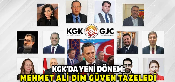 KGK'da Yeni D&ouml;nem: Mehmet Ali Dim G&uuml;ven Tazeledi
