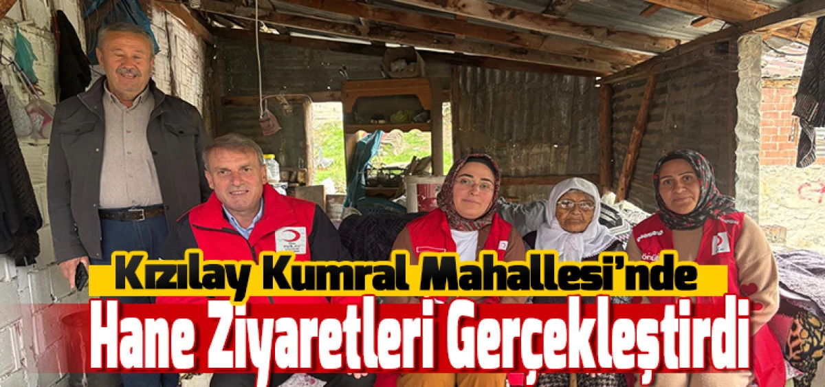 Kızılay Kumral Mahallesi&rsquo;nde Hane Ziyaretleri Ger&ccedil;ekleştirdi
