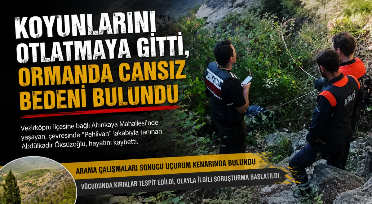 Koyunlarını Otlatmaya Gitti, Ormanda Cansız Bedeni Bulundu