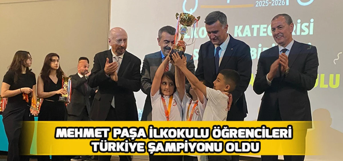 Mehmet Paşa İlkokulu &Ouml;ğrencileri T&uuml;rkiye Şampiyonu Oldu