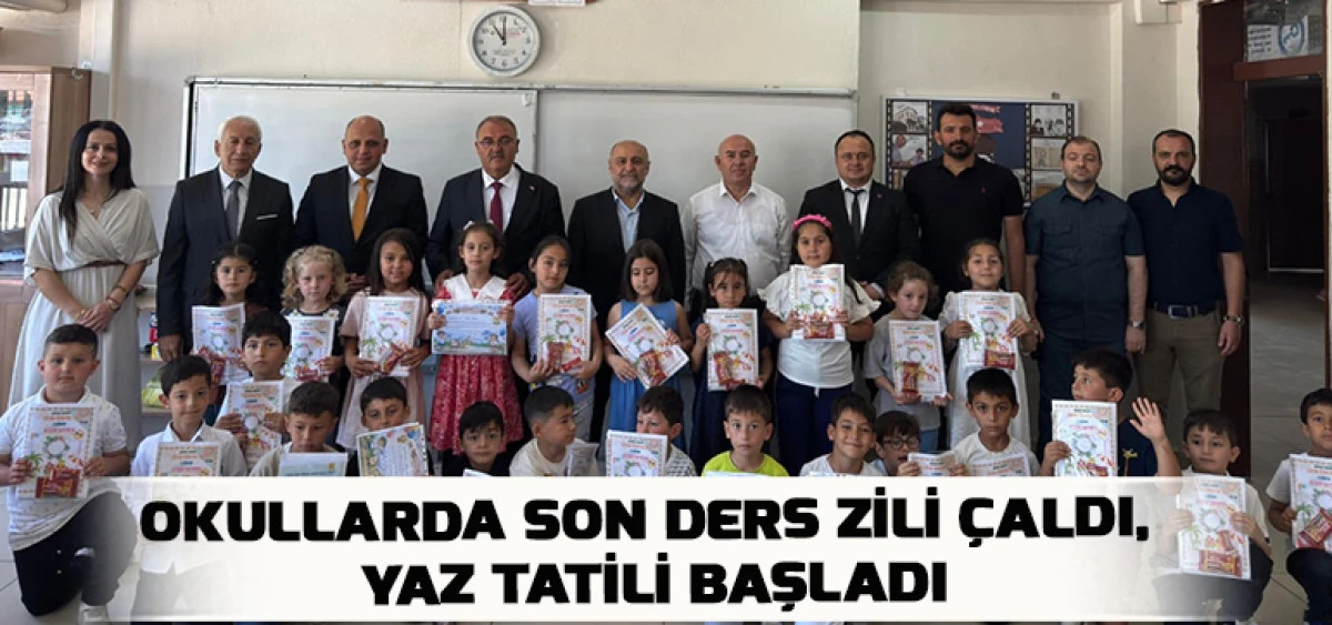 Okullarda Son Ders Zili &Ccedil;aldı, Yaz Tatili Başladı