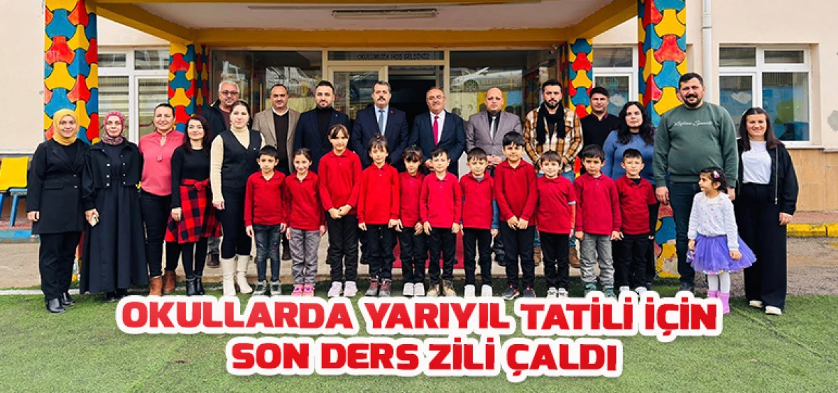 Okullarda Yarıyıl Tatili İ&ccedil;in Son Ders Zili &Ccedil;aldı