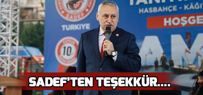 SADEF’TEN TEŞEKKÜR….