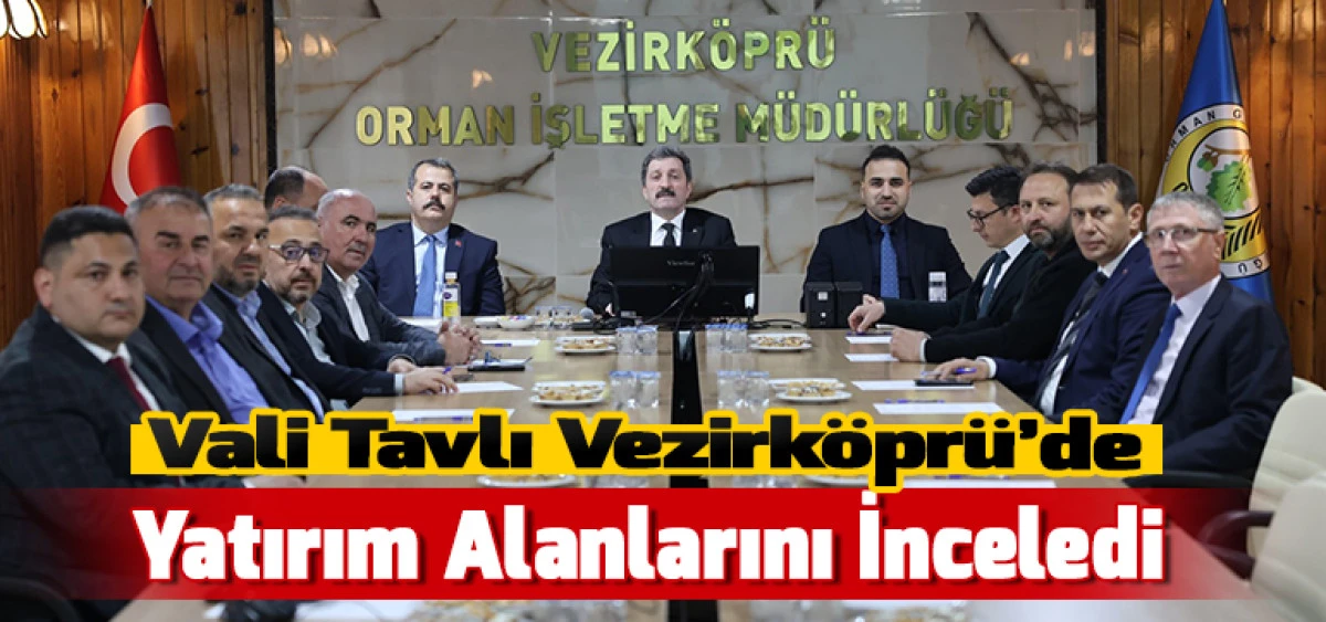 Vali Tavlı Vezirk&ouml;pr&uuml;&rsquo;de Yatırım Alanlarını İnceledi