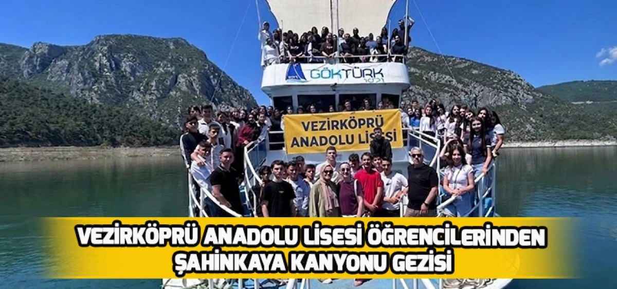 Vezirk&ouml;pr&uuml; Anadolu Lisesi &Ouml;ğrencilerinden Şahinkaya Kanyonu Gezisi