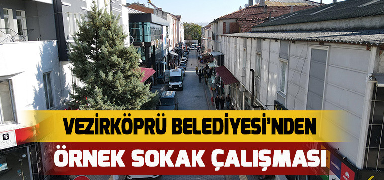 Vezirköprü Belediyesi’nden  Örnek Sokak Çalışması