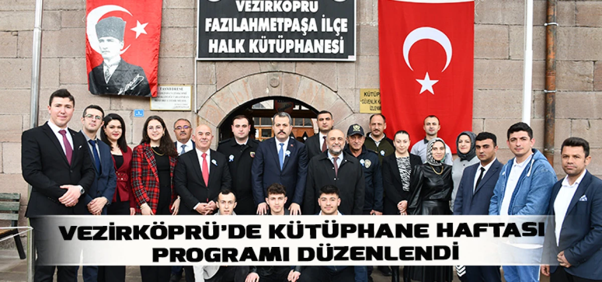 Vezirk&ouml;pr&uuml;&rsquo;de K&uuml;t&uuml;phane Haftası Programı D&uuml;zenlendi