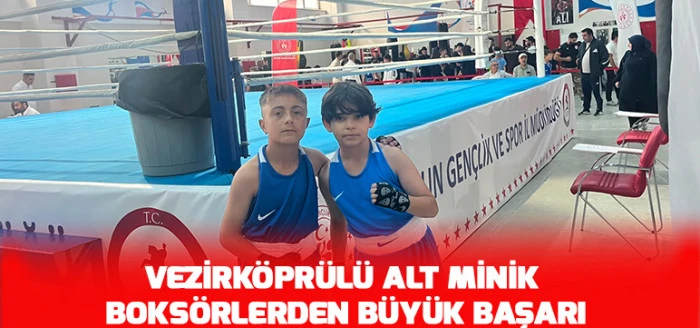 Vezirk&ouml;pr&uuml;l&uuml; Alt Minik Boks&ouml;rlerden B&uuml;y&uuml;k Başarı