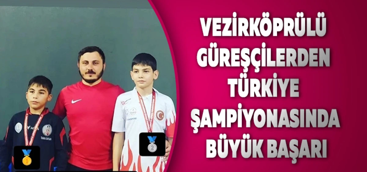Vezirköprülü Güreşçilerden Türkiye Şampiyonasında Büyük Başarı