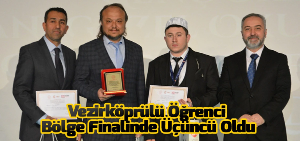 Vezirk&ouml;pr&uuml;l&uuml; &Ouml;ğrenci B&ouml;lge Finalinde &Uuml;&ccedil;&uuml;nc&uuml; Oldu